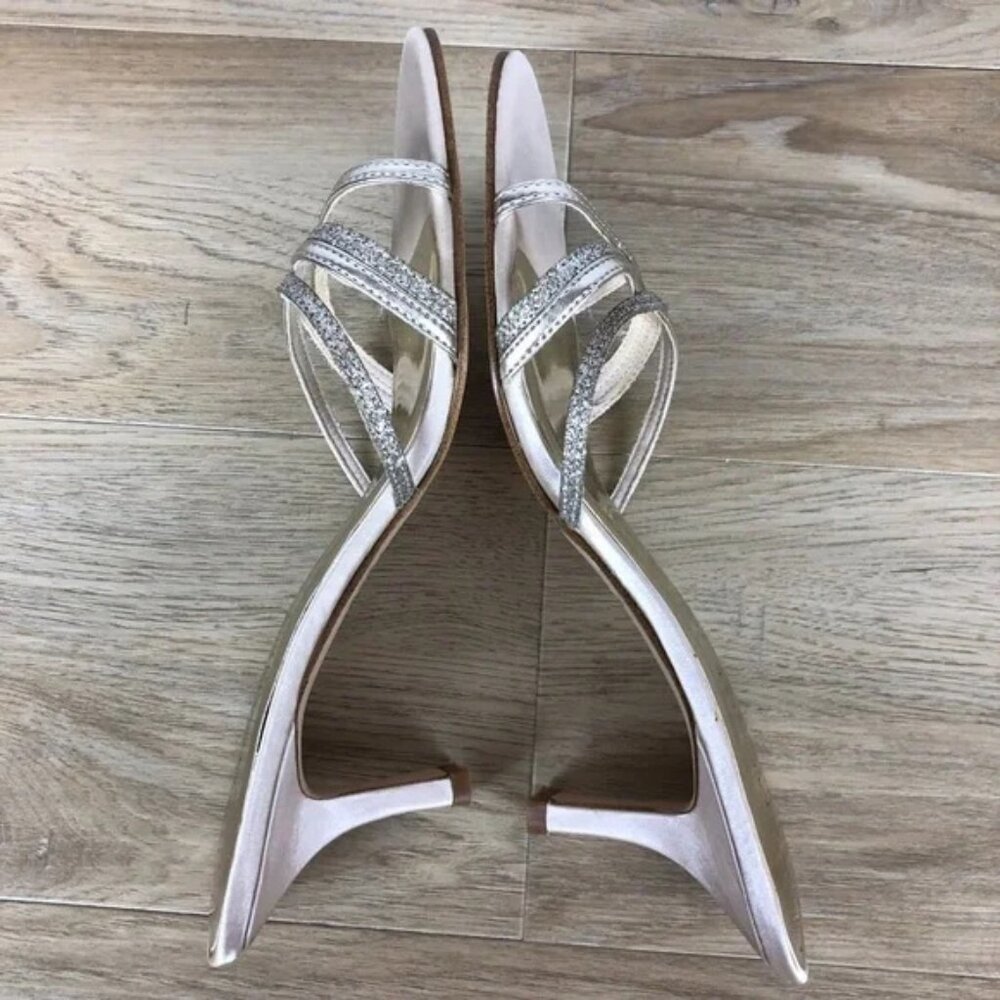 Evening Mule Shoes Champagne Gold